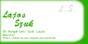 lajos szuk business card